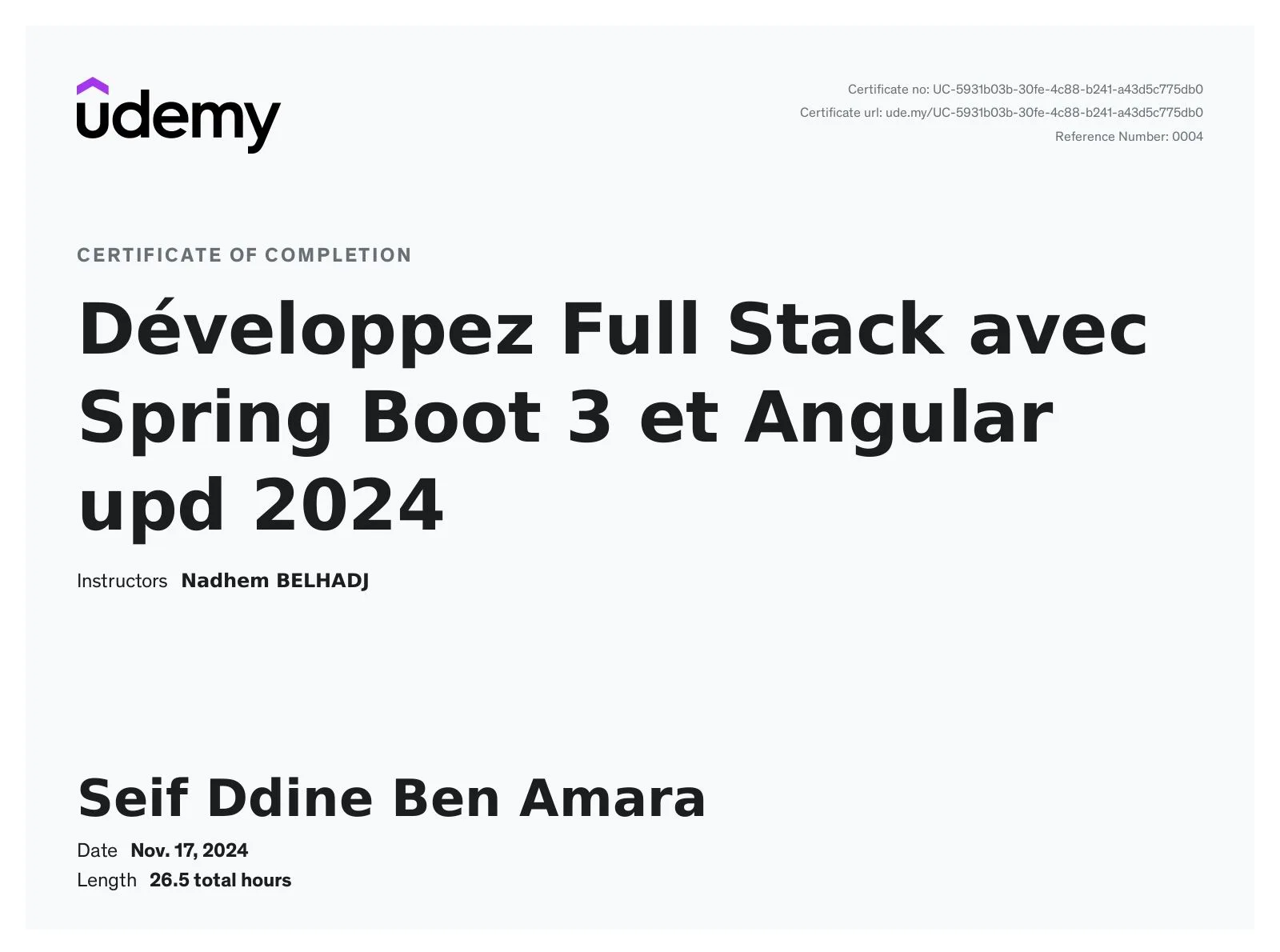 Spring Boot & Angular