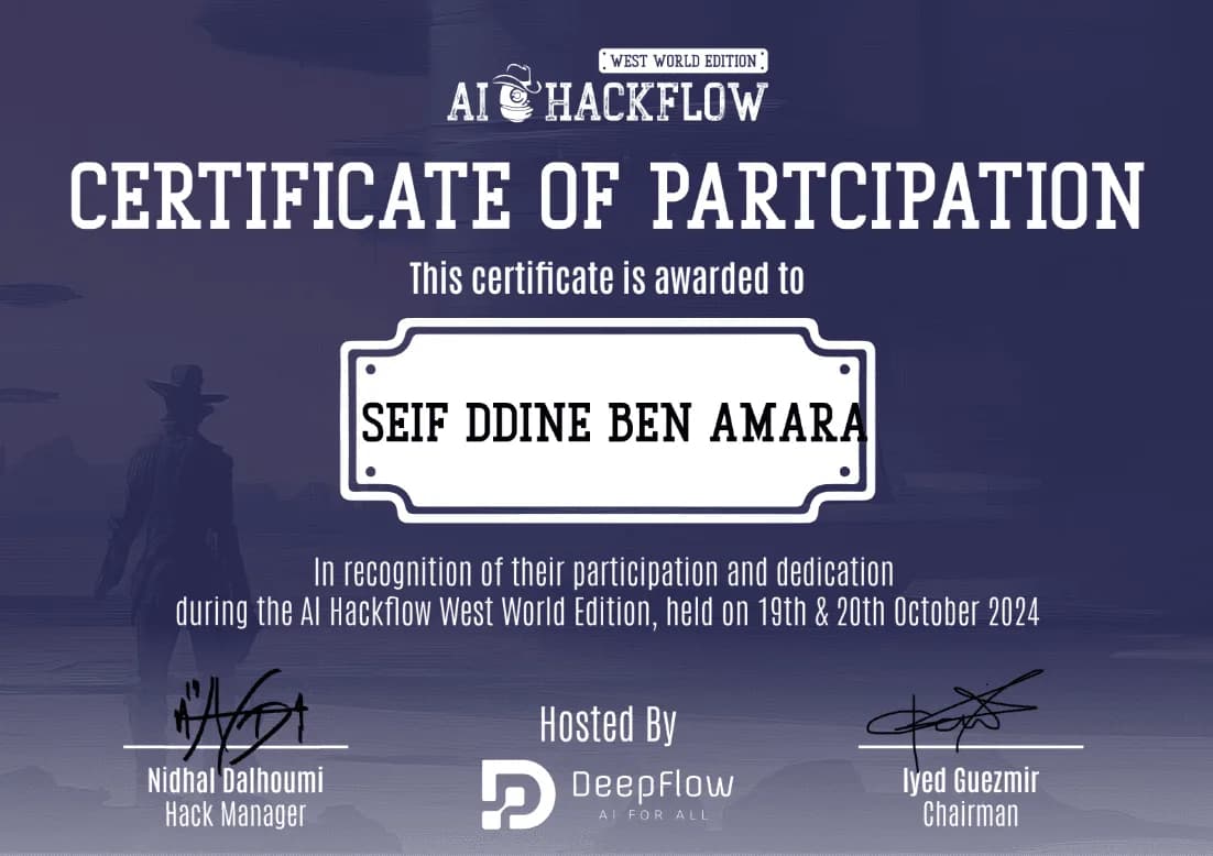 HackFlow Hackathon Participation