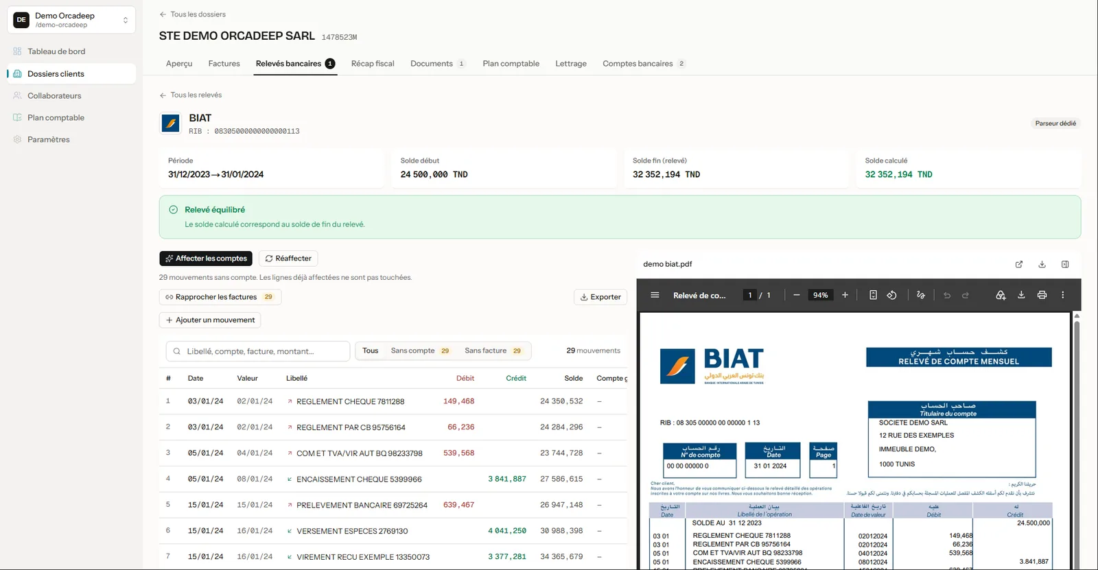 OrcaDeep Compta — Accounting Production SaaS screenshot 1