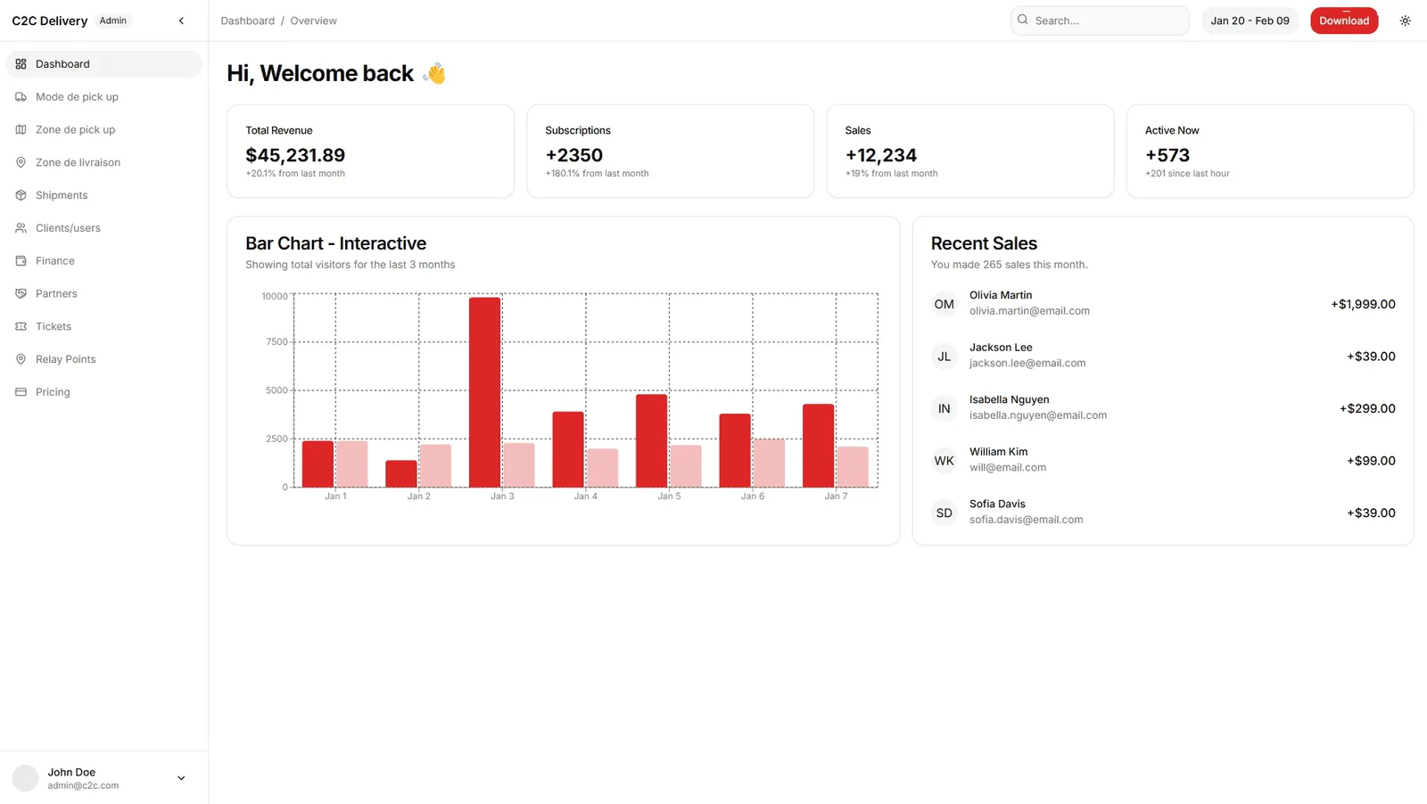 C2C Delivery Platform screenshot 1