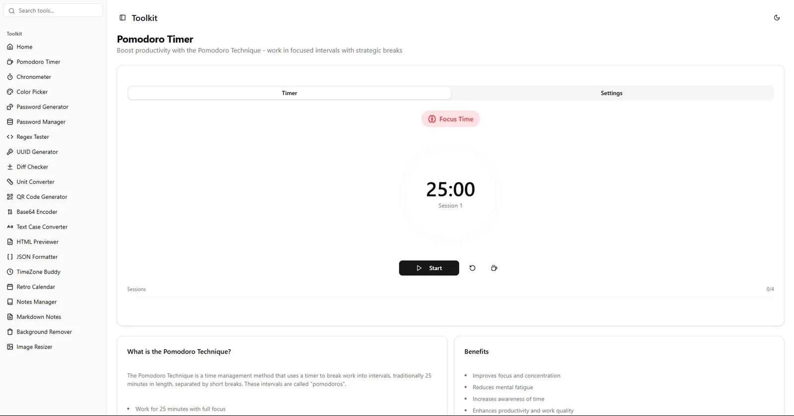 Developer Toolkit - Comprehensive Web Tools Collection screenshot 1